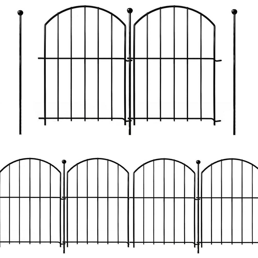 Decorative Garden Fence 21 in, x 26 ft. Rustproof Metal No Dig Animal Barrier Arched Flower Bed Edging 26 Pack price history on PriceWatchPro