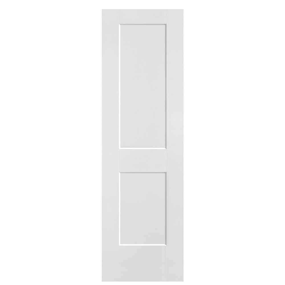 Logan 24in. x 80in. 2 Panel Hollow Core Primed White Composite Interior Door Slab