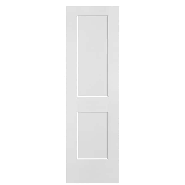 Logan 24in. x 80in. 2 Panel Hollow Core Primed White Composite Interior Door Slab
