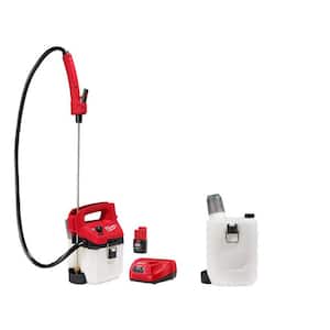 M12 12-Volt 1 Gal. Lithium-Ion Cordless Handheld Sprayer Kit with 2.0 Ah Battery, Charger, Extra 2 Gal. Tank