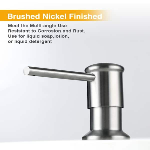 ruiling Sink Mount Soap Dispenser with Stainless Steel