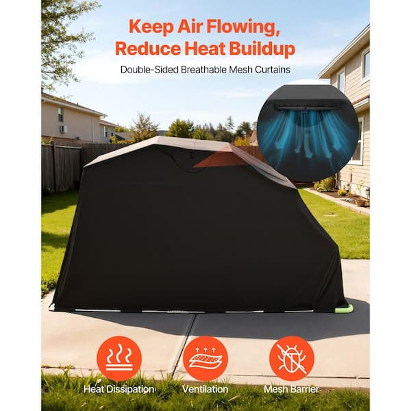 VEVOR Motorcycle Storage Shelter Security Lock600D Oxford Flip-Up