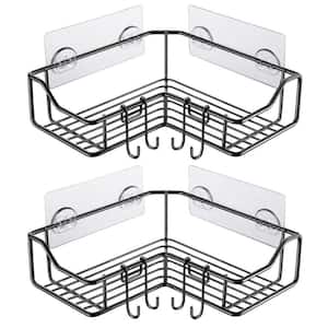 NHYAMX 12 Pack Shower Caddy Adhesive Hooks Replacement Shower Adhesive  Strips Adhesive Shower Hooks for Bathroom Shower Caddy Corner Shelf Basket  Soap