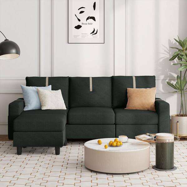 Small square deals sectional sofa