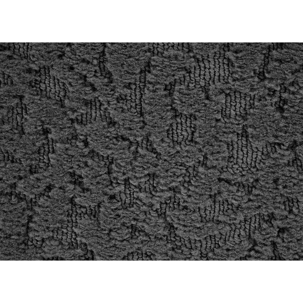 Cinder Gray Tufted Square Synthetic 12' x 12' Area Rug
