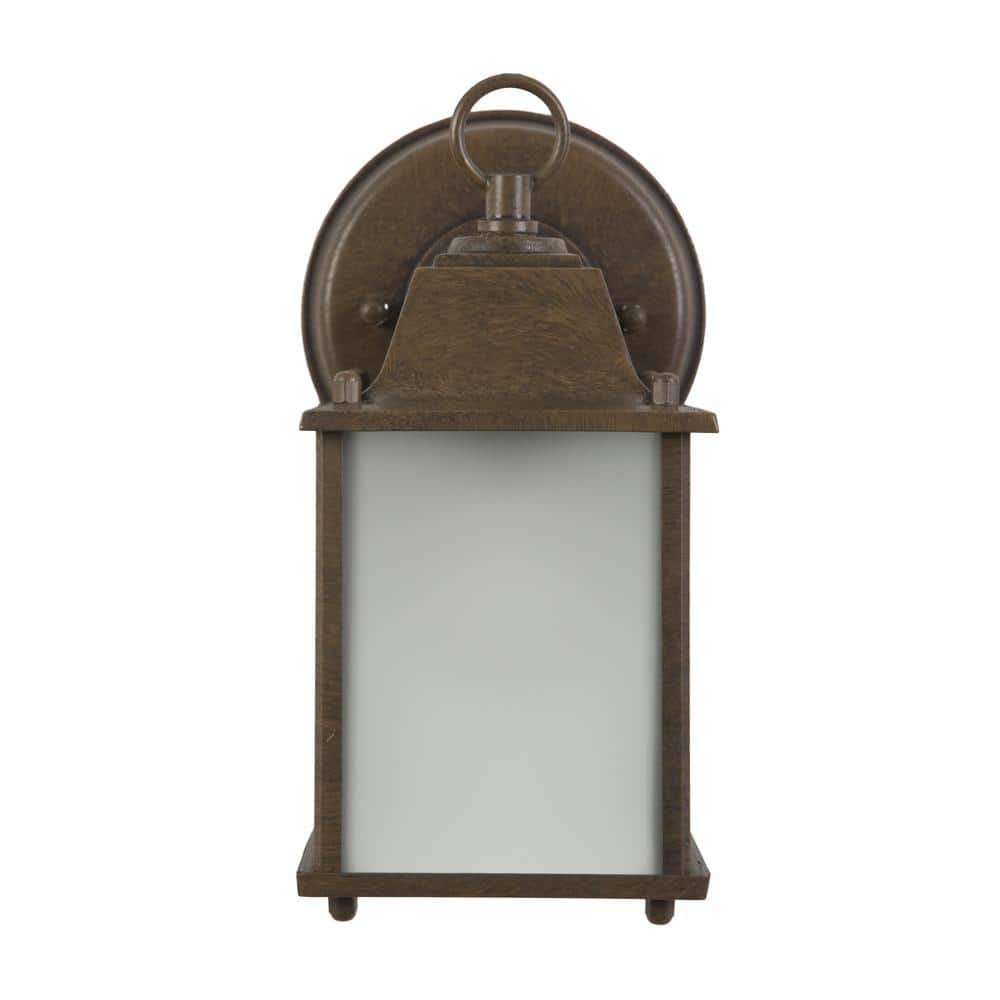 Tara Brown Frosted Glass Outdoor Wall Sconce