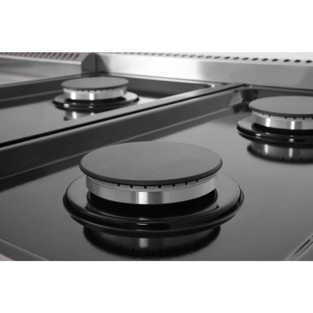 Thor Kitchen 48" Stainless Steel Dual Oven Gas Range with Griddle