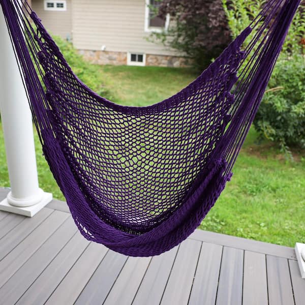 BLISS HAMMOCKS 40 in. Tahiti Island Rope Swing Hammock Chair