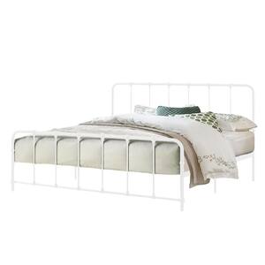 Bella White King Adjustable Colina Wrought Iron Bed