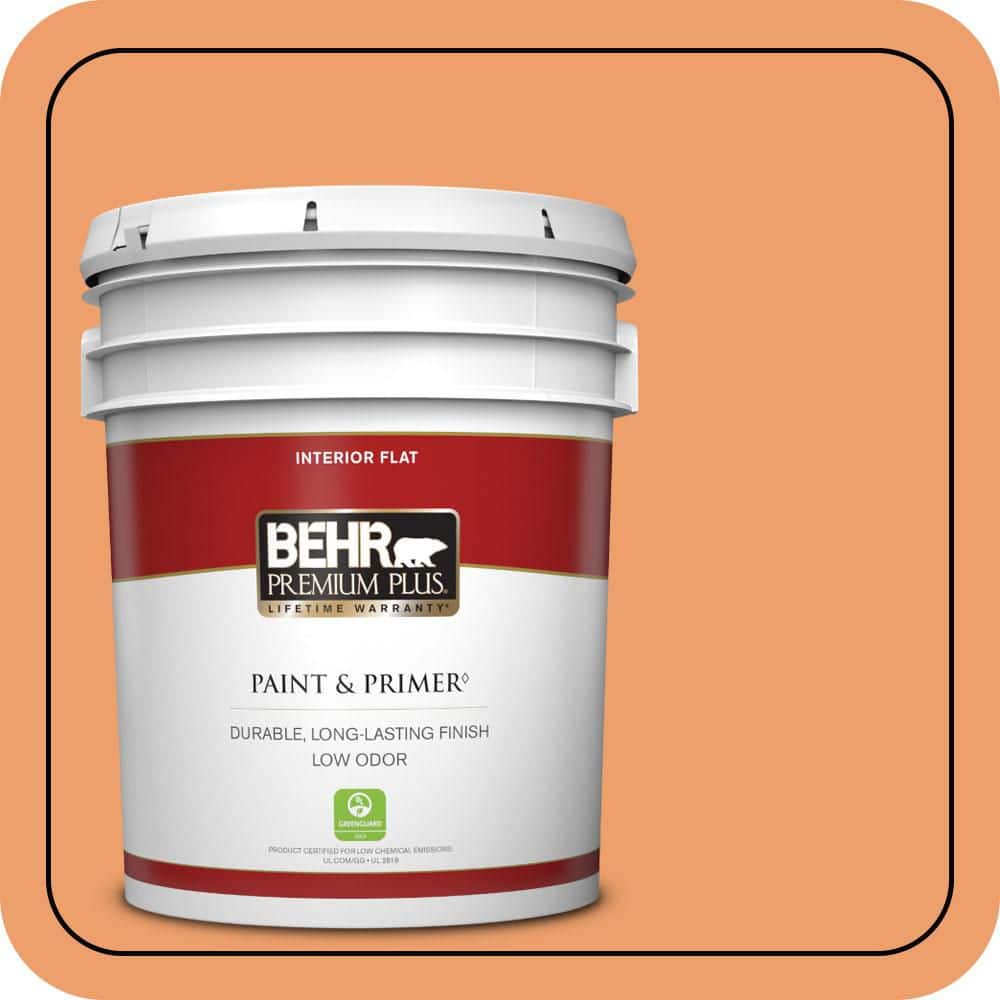 5 gal. #250D-5 Florida Mango Flat Low Odor Interior Paint & Primer price history on PriceWatchPro
