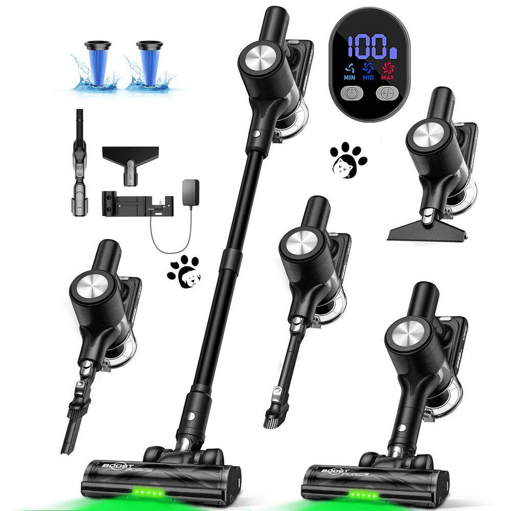 6 in 1 Bagless Stick Vacuum with HEPA Filter, 46 kPa Suction, Max to 55 Mins Runtime Battery, 1.5 L price history on PriceWatchPro