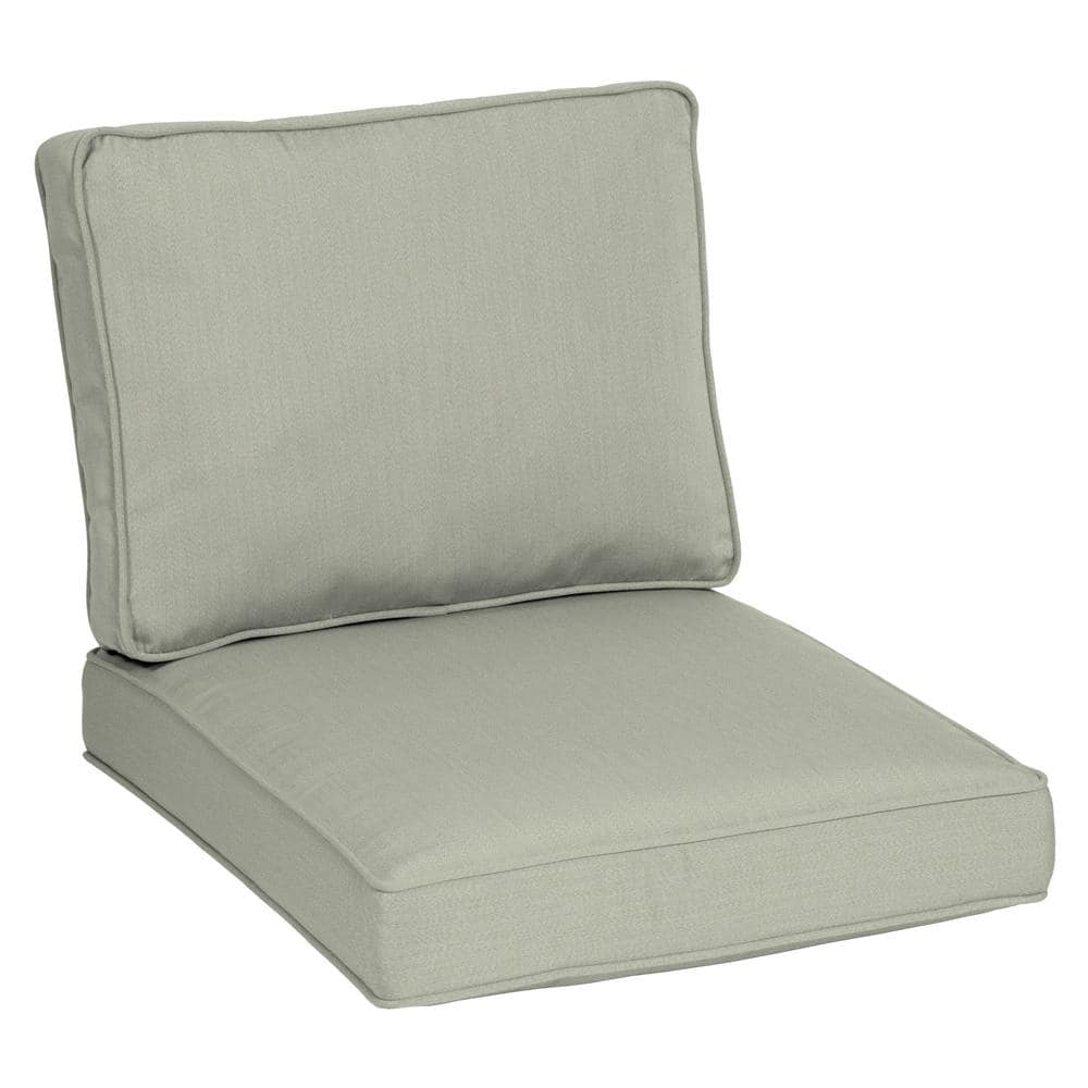 ARDEN SELECTIONS Oasis 26 in. x 30 in. Plush 2-Piece Deep Seating ...