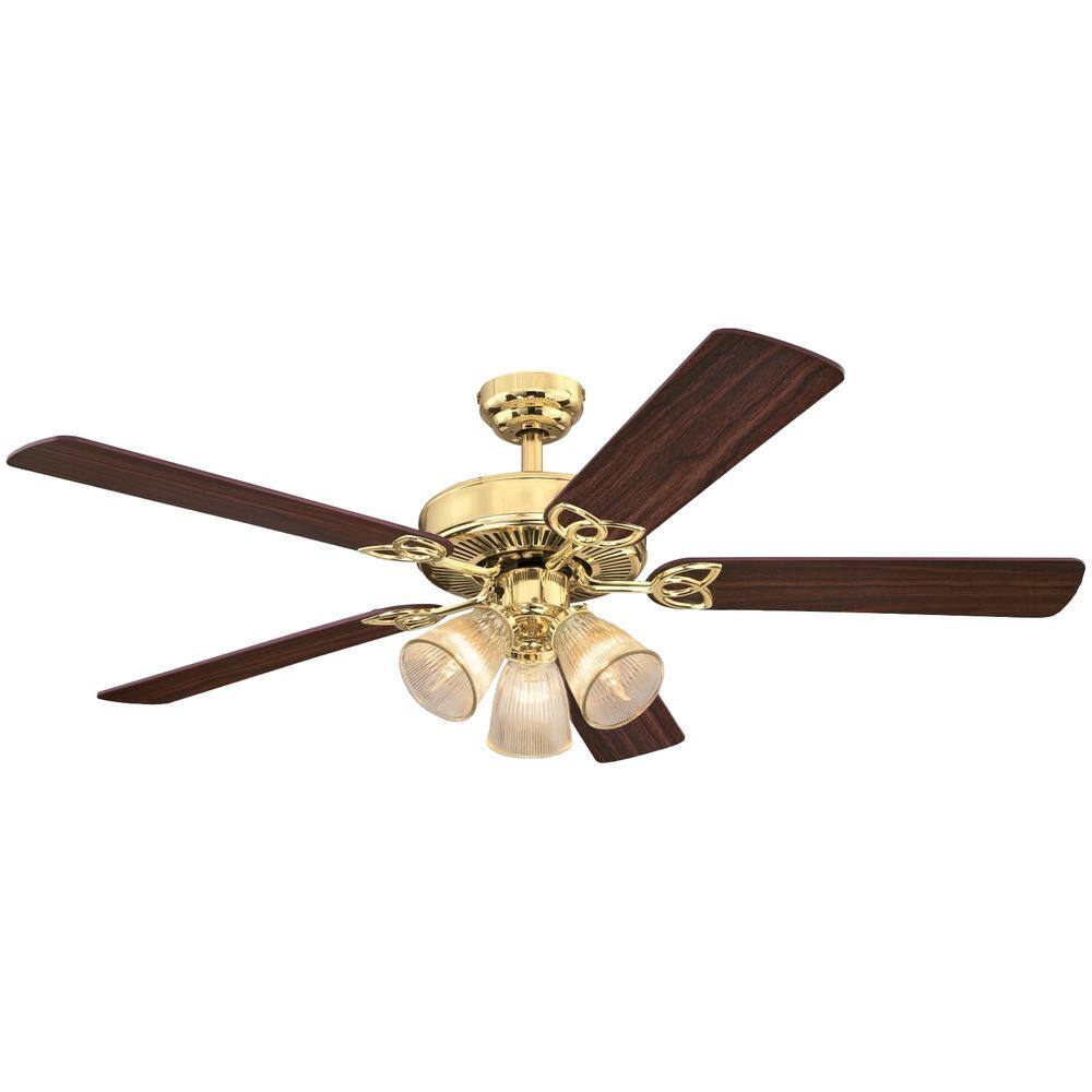 VINTAGE HUNTER CEILING FAN REPLACEMENT ARM/BRACKET BRIGHT BRASS 