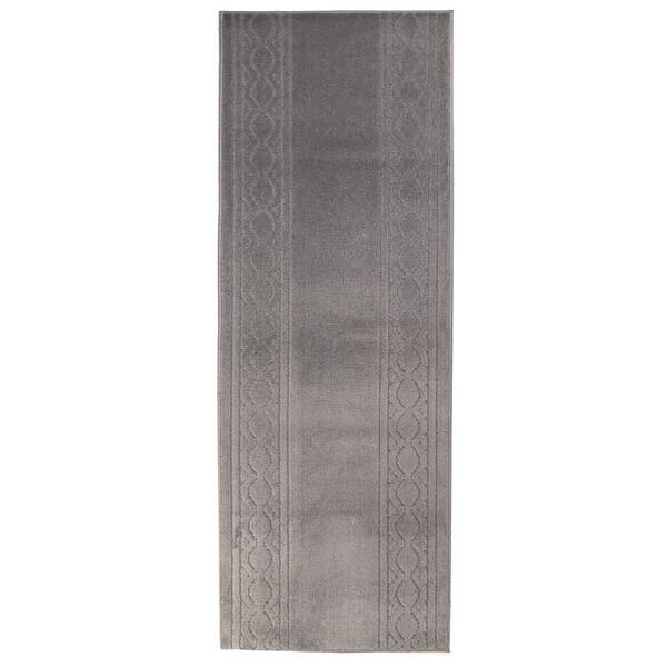Maximus Collection Gray 26 in. W x 396 in. L Stair Runner 71.6 sq. ft.