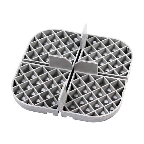 The Tile Doctor 914836-12 Fixed Plastic Pedestal 5/8" Base Plate for Tile and Paver Pedestal System (12-Pieces/Box)