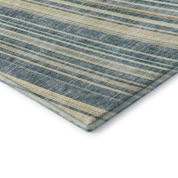 Mayfield Premium Machine Washable Abstract AMF981 Sky 1 ft. 8 in. x 2 ft. 6 in. Area Rug