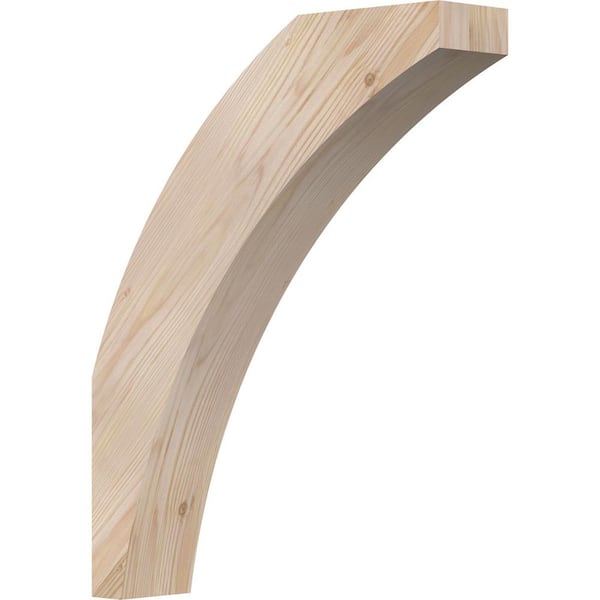 3 1/2"W x 16"D x 20"H Thorton Smooth Knee Brace, Douglas Fir