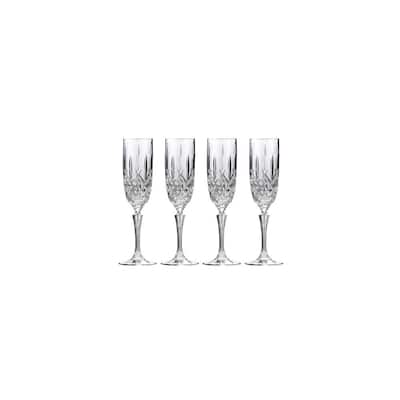 Markham 9 oz. Champagne Flute Glass Set (Set of 4)