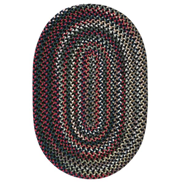Colonial Mills Chestnut Knoll Black Satin 4 ft. x 6 ft. Oval Indoor Area Rug
