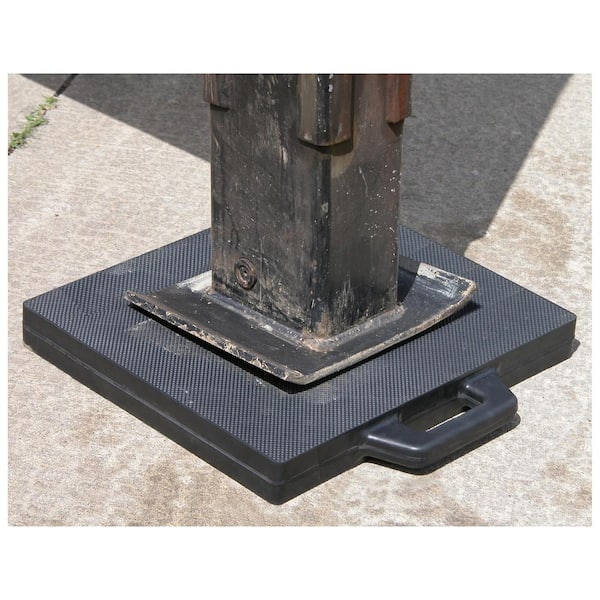 Safety Textured Surface Outrigger Pad 4 x 4 Ft x 1 Inch