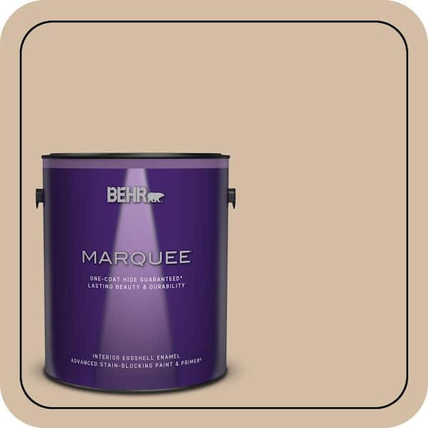 BEHR MARQUEE 1 gal. Home Decorators Collection #HDC-MD-12 Tiramisu Cream Eggshell Enamel Interior Paint & Primer