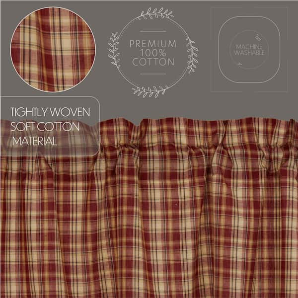 Mustard Brown, Rust, Gray, & Cream Fall Earthtone Plaid Hanging