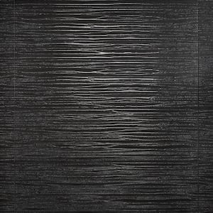 Echo Stream Charcoal Gray Textured 11 in. x 40 in. Ceramic Wall Tile (3 Pieces 9.36 Sq. Ft. / Case)