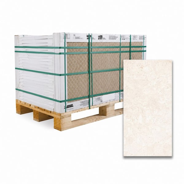 Mayra White 16 in. x 24 in. x 1.18 in. Tumbled Limestone Marble Look Paver (60 pieces/160.2 sq. ft. /pallet)