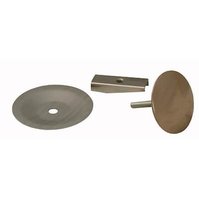 1-3/4 in. O.D. x 2-1/2 in. Length Brass Kitchen Sink Hole Cover with Wingnut in Polished Stainless PVD