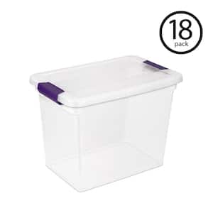 27 Qt. ClearView Latch Box Storage Bin Container, (18-Pack) 17631706