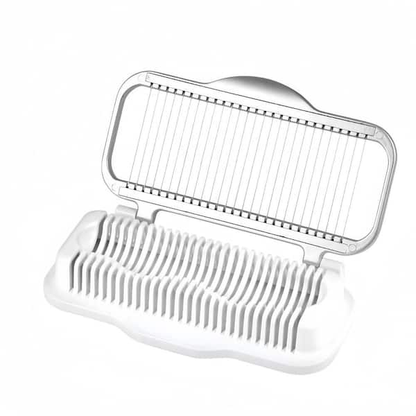 Aluminium and Stainless-Steel Egg Slicer for Slicing Hard Boiled Eggs, Bananas, Strawberries and Fruits (1-Pack)