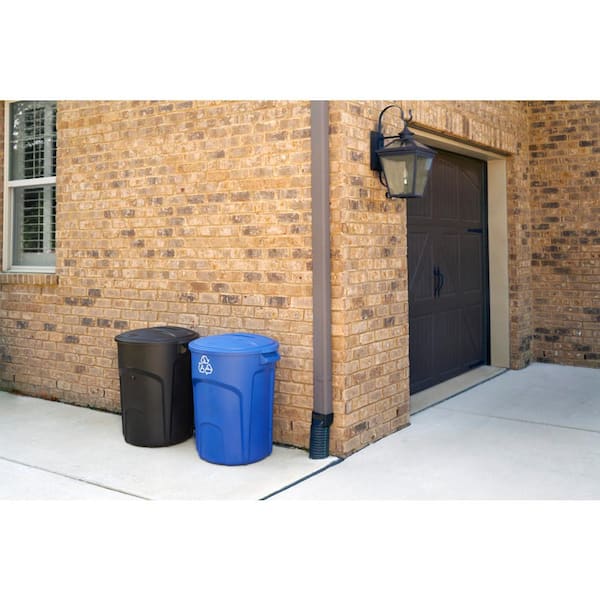 USE Heavy Duty Outdoor Recycling Bin Cart with Premium Rubber Wheels -  Holds 400+ Pounds in the Recycling Bins department at
