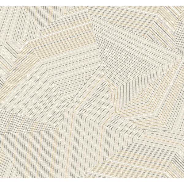 York Wallcoverings Taupe Dotted Maze Metallic Non-pasted Non-Woven Paper Wallpaper
