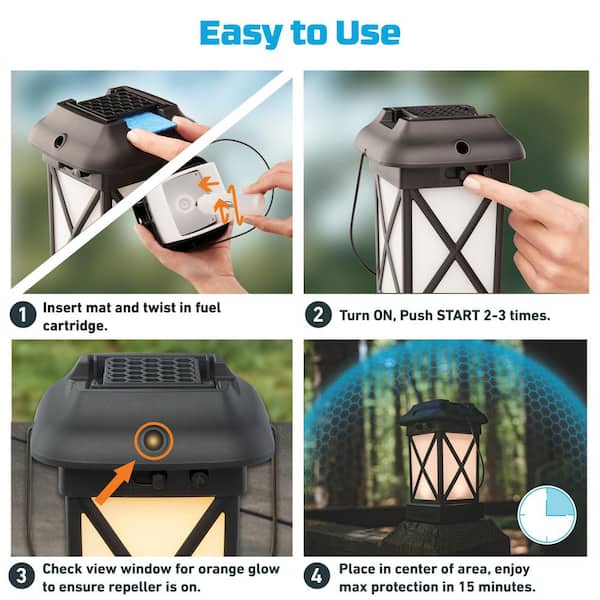 Thermacell Mosquito Patio Shield Lantern 15 Ft. Coverage and Deet Free 100522899 - The Home