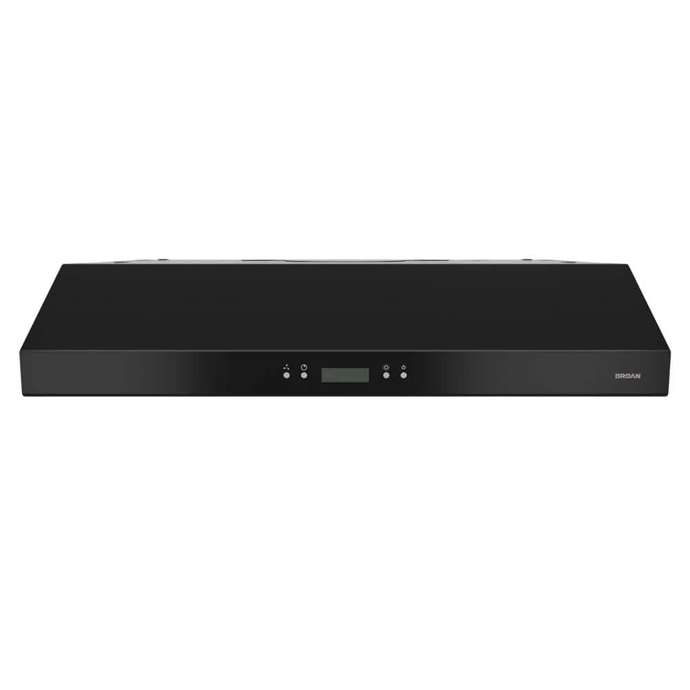 Broan 30-Inch Black Convertible Under-Cabinet Range Hood