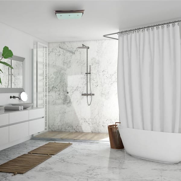 Buckingham Decorative 100 CFM Bathroom Ventilation Exhaust Fan with Light and Night-Light in Imperial Bronze Buckingham Decorative 100 CFM Bathroom Ventilation Exhaust Fan with Light and Night-Light in Imperial Bronze