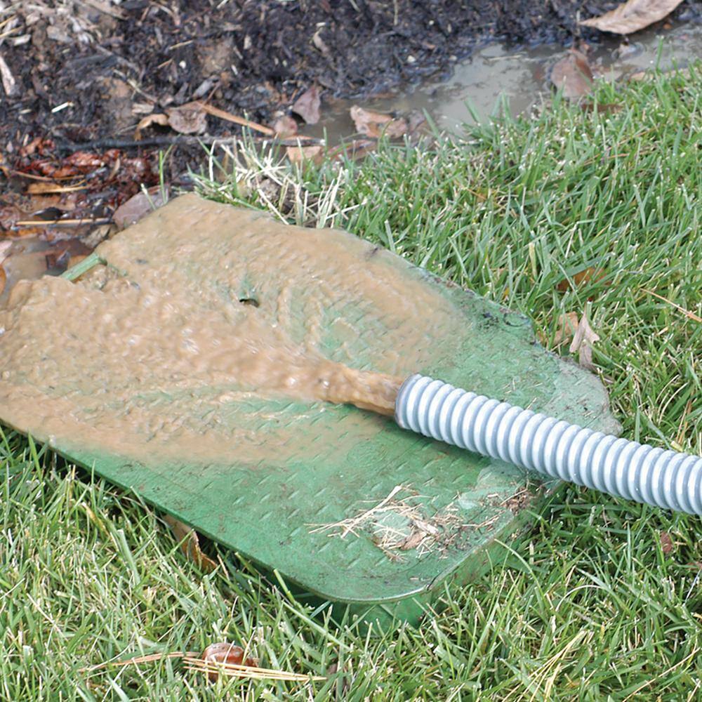 Red Thermoplastic Utility Hand Pump with Flexible Hose
