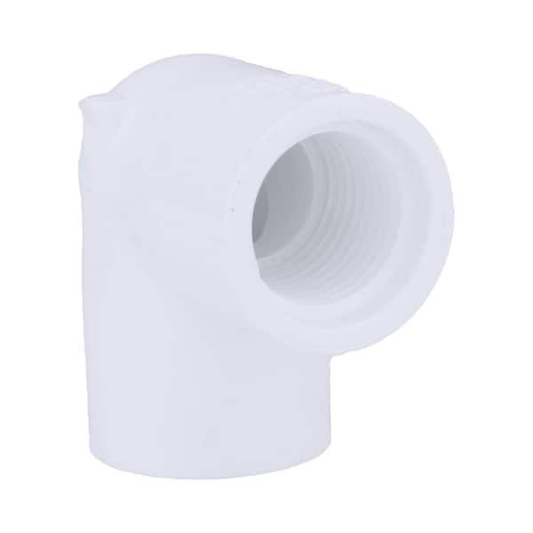Charlotte Pipe 1/2 in. PVC Schedule. 40 90-Degree S x FIP Elbow Fitting