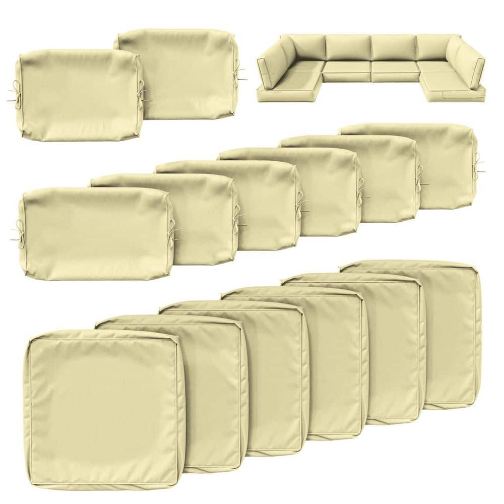 14-Piece 25.5 in. Outdoor Cushion Covers Sky Blue price history on PriceWatchPro
