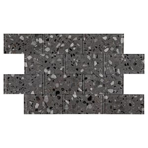 Gray Earthstone 3 in. x 6 in. x 8 mm Glass Subway Tile (5 sq. ft./case)
