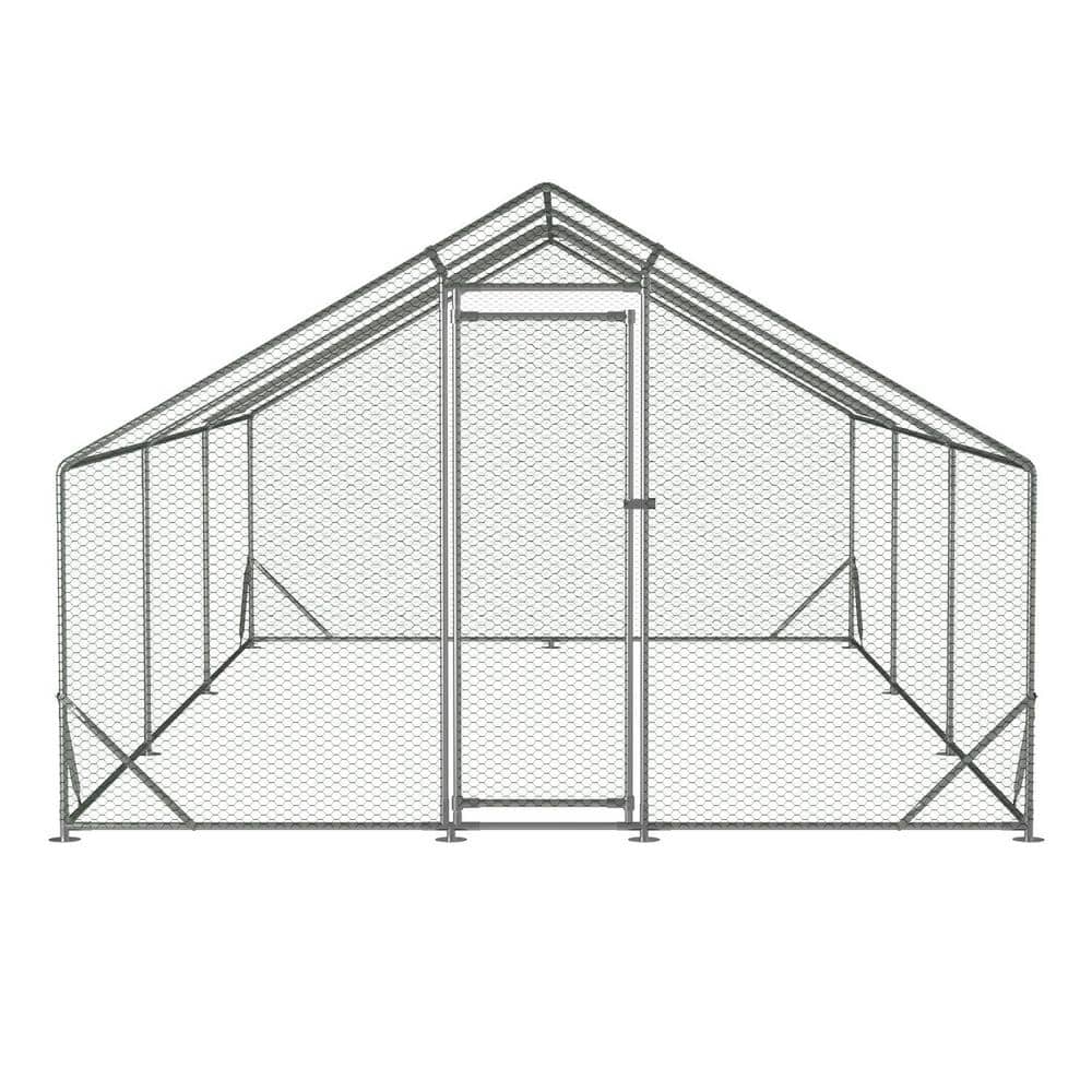 79 in. H x 240 in. W x 120 in. D Large Metal Chicken Coop Poultry Cage with Waterproof and Anti-Ultraviolet Cover price history on PriceWatchPro
