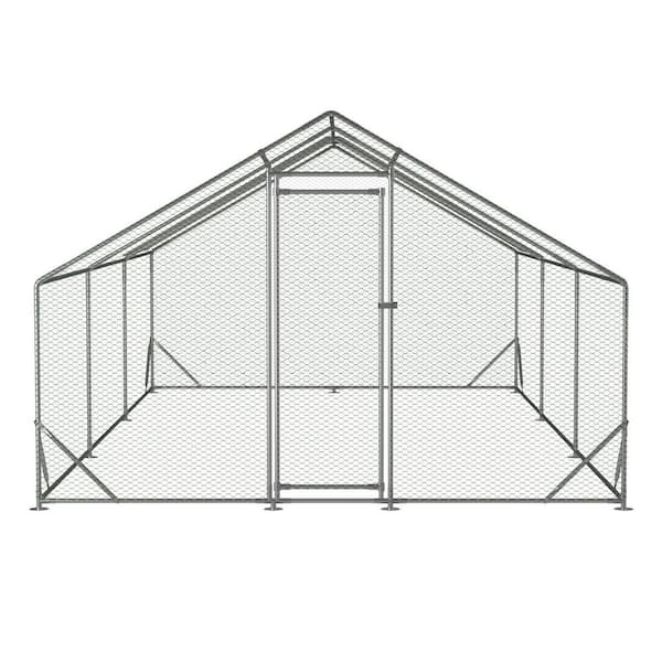 Tidoin 79 in. H x 240 in. W x 120 in. D Large Metal Chicken Coop ...