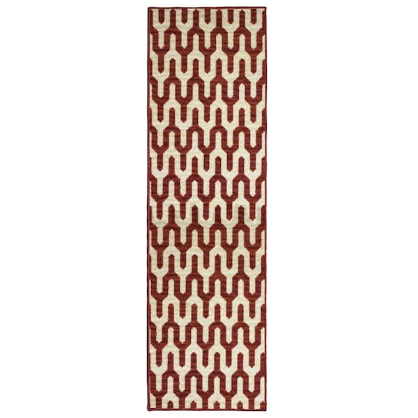 Modern Living Mila Burnt Orange 2 ft. x 5 ft. Area Runner Rug
