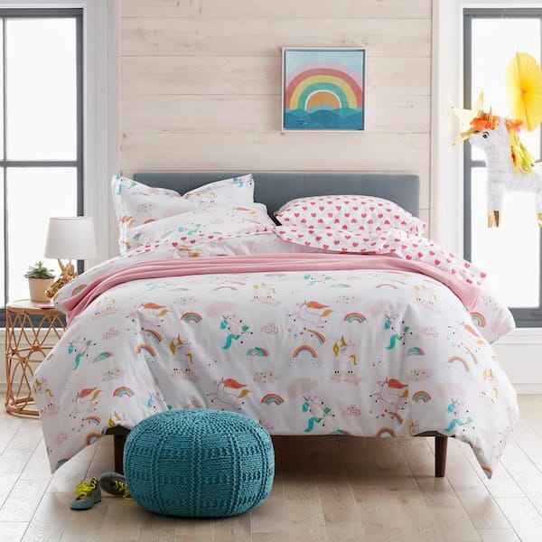 Cotton unicorn hotsell duvet cover