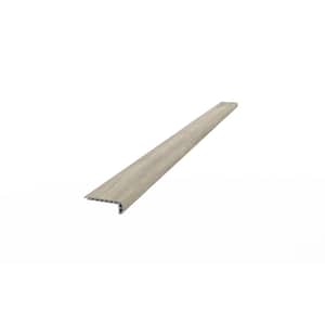 EverLux Clamshell Gray 0.79 in T x 2.56 in. W x 84 in. L Flush Stair Nose Trim