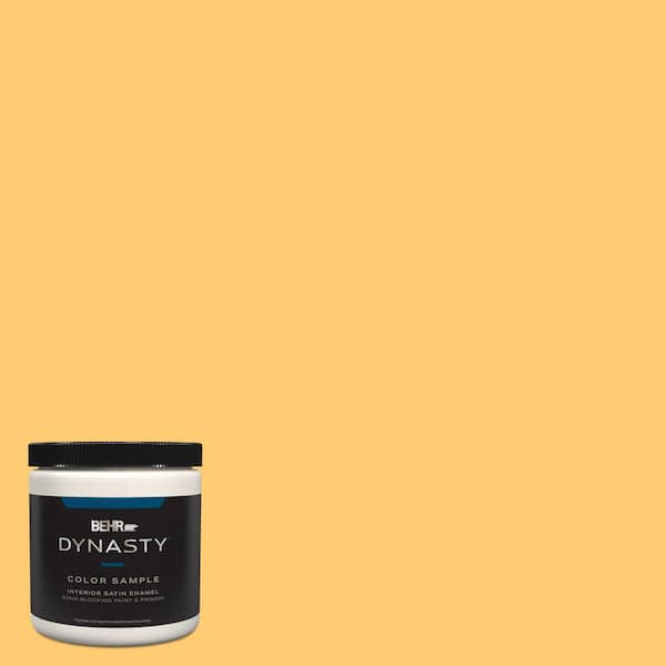 BEHR DYNASTY 8 oz. #310B-5 Spiced Butternut Satin Enamel Stain-Blocking Interior/Exterior Paint and Primer Sample