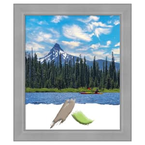 Vista Brushed Nickel Picture Frame Opening Size 20 x 24 in.