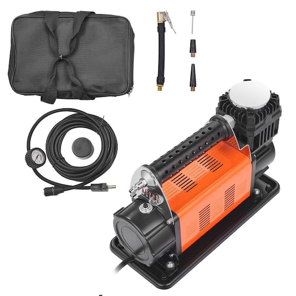 13.2 Gal. 12V Portable Tire Inflator 7.06 CFM Heavy Duty Electric Air Compressor, 150 psi Offroad Air Pump with Adapters