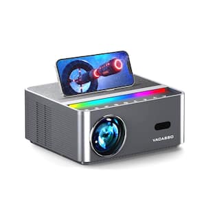 1920 x 1080 Portabl WiFi and Bluetooth Projector with 20000-Lumens Outdoor Movie Projector for Phone/PC/TV Stick