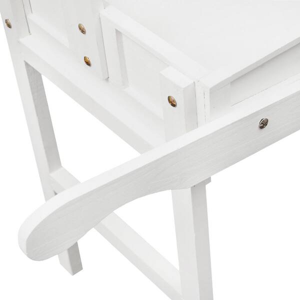 YIYIBYUS White 31 in. x 49 in. Wood Decorative Stand Flower Shop